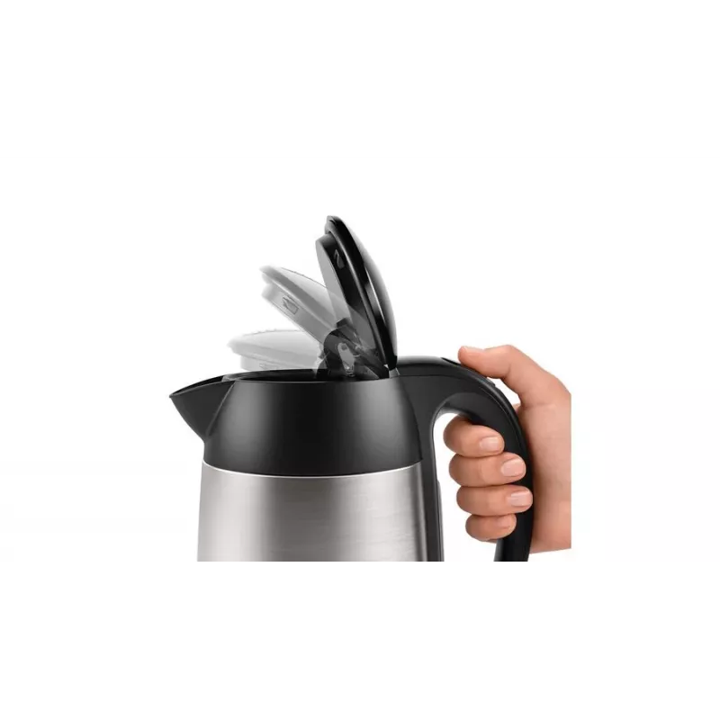 Bosch TWK3P420 elektriskā tējkanna 1,7 L 2400 W Melna, nerūsējošais tērauds