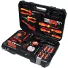 Mehāniķa instrumentu komplekts Yato YT-39009 — 68 detaļu komplekts, 1/4 collu piedziņa, melns futrālis