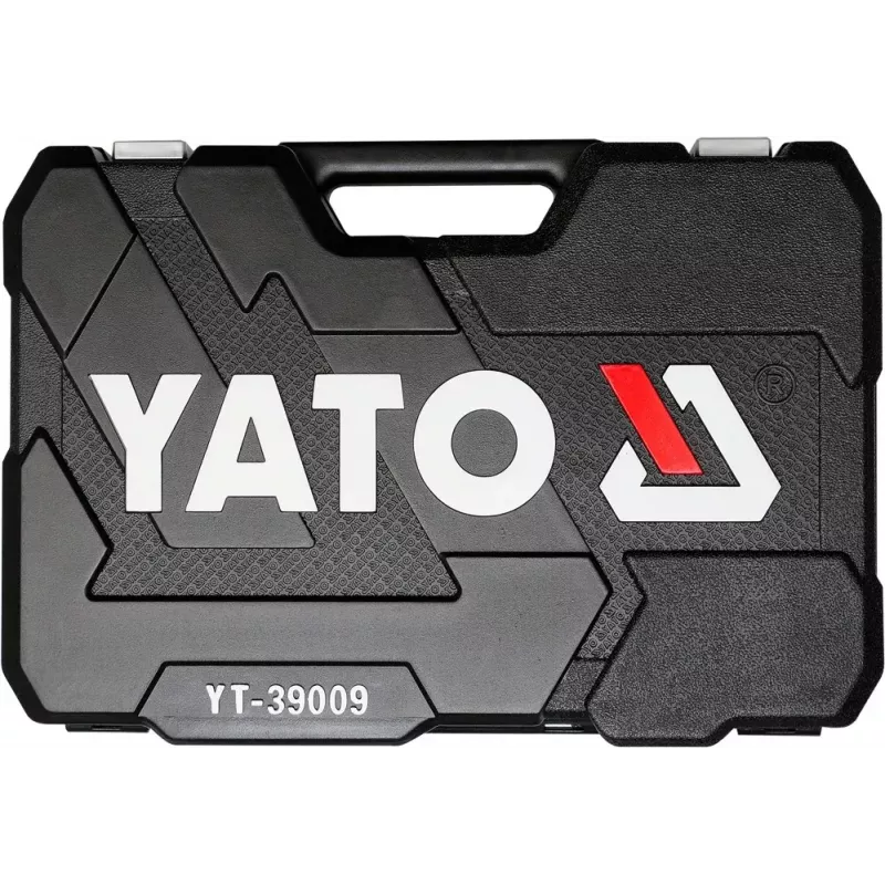 Mehāniķa instrumentu komplekts Yato YT-39009 — 68 detaļu komplekts, 1/4 collu piedziņa, melns futrālis