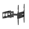 Sienas TV kronšteins TRACER TRAUCH47656 – regulējams slīpums +3° līdz -15°, elastīga svira, melns, piemērots 37 collu–70 collu televizoriem, max svars 40 kg, platums 450 mm, dziļums 35,5 cm