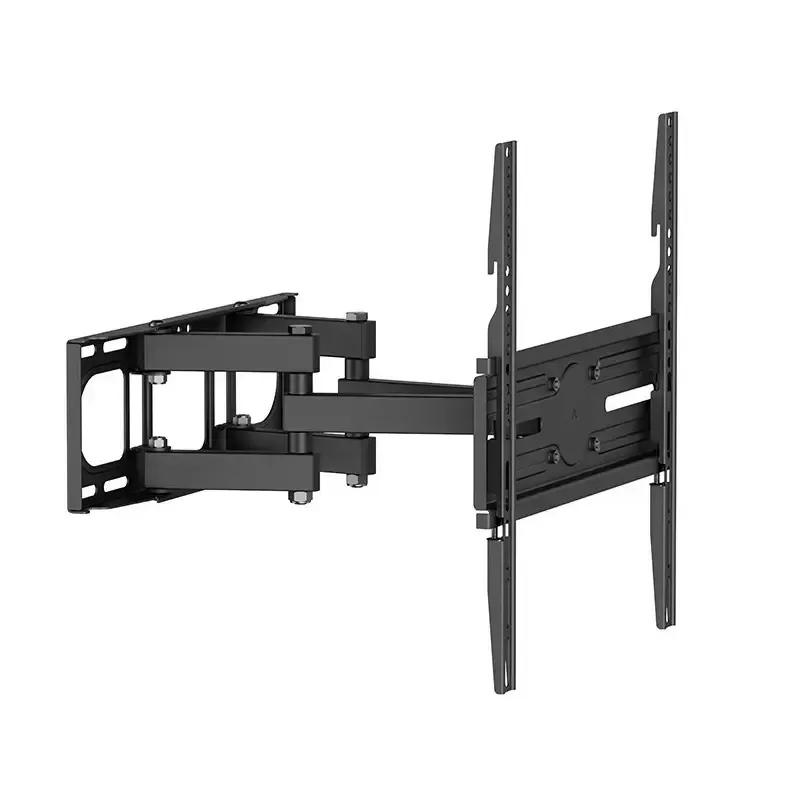 Sienas TV kronšteins TRACER TRAUCH47656 – regulējams slīpums +3° līdz -15°, elastīga svira, melns, piemērots 37 collu–70 collu televizoriem, max svars 40 kg, platums 450 mm, dziļums 35,5 cm
