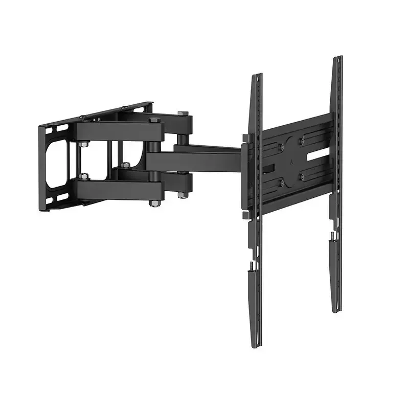 Sienas TV kronšteins TRACER TRAUCH47656 – regulējams slīpums +3° līdz -15°, elastīga svira, melns, piemērots 37 collu–70 collu televizoriem, max svars 40 kg, platums 450 mm, dziļums 35,5 cm