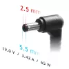 AKYGA klēpjdatora strāvas adapteris - 19V/3.42A, 65W jauda un 5.5 x 2.5 mm spraudnis