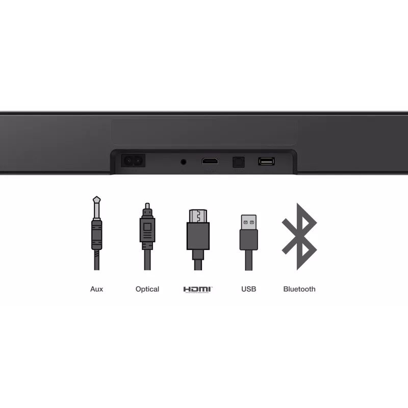 TCL S S45H Class 2.0 kanālu skaņas josla ar Dolby Atmos, DTS Virtual:X un Bluetooth mūzikas straumēšanu