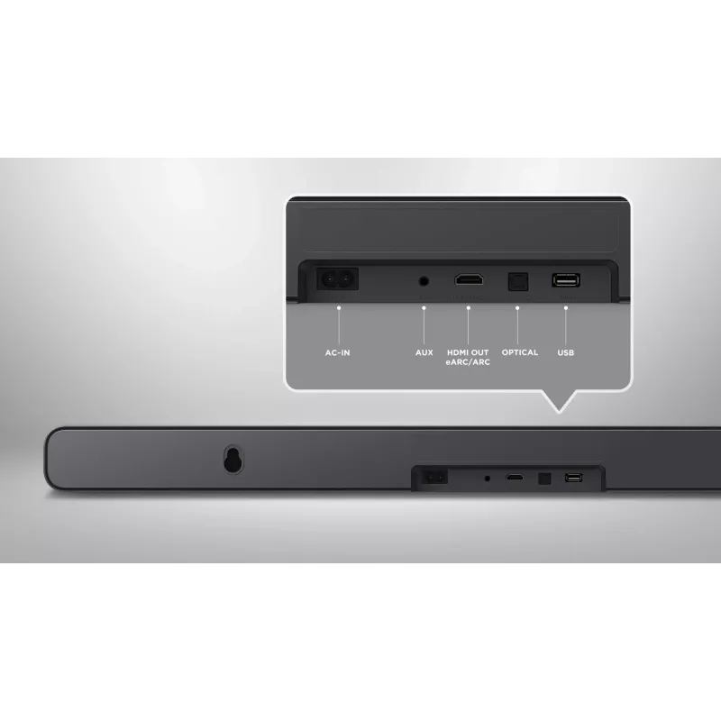 TCL S S45H Class 2.0 kanālu skaņas josla ar Dolby Atmos, DTS Virtual:X un Bluetooth mūzikas straumēšanu