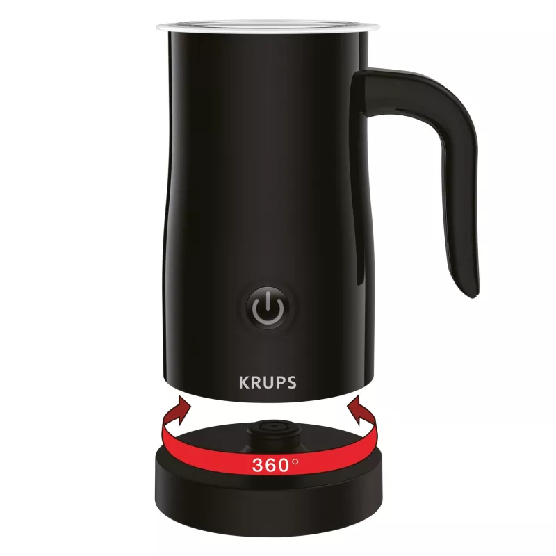 Krups XL1008 Automātiska piena putotāja/sildītāja, melna