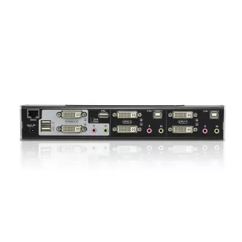 ATEN 2 portu USB DVI Dual-View KVM slēdzis ar audio un USB 2.0 centrmezglu (komplektā KVM kabeļi)