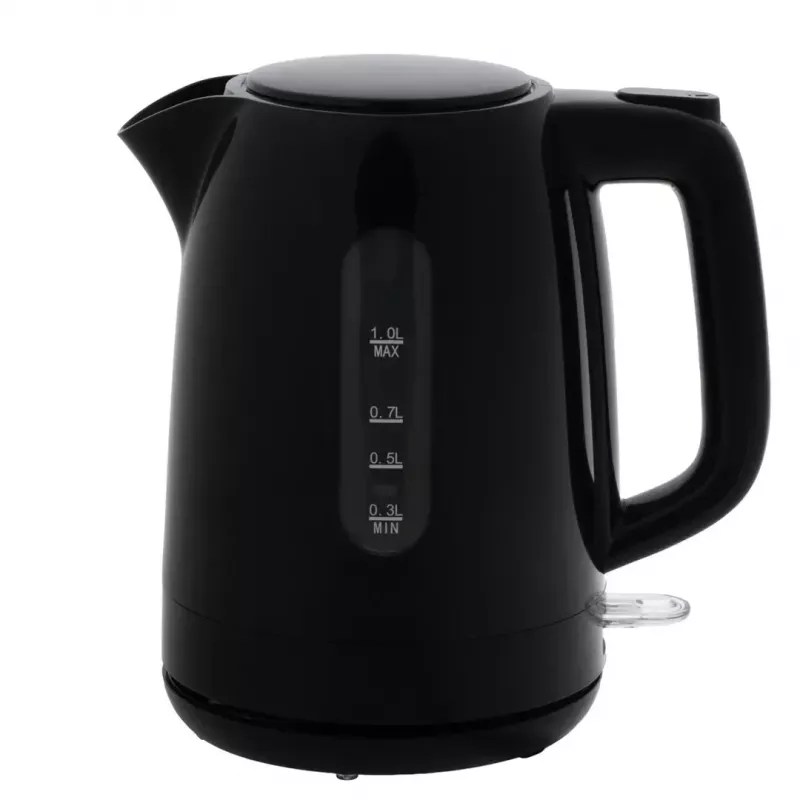 Elektriskā tējkanna Adler AD 1380B — 1,7 L, līdz 2200 W, melna, 360° pamatne