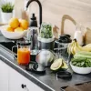 Galda blenderis Adler AD 4084 Smoothie Set — 500 W (maks. 1200 W), 0,7 L stikla trauks, noņemams trauks, melns