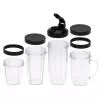 Galda blenderis Adler AD 4084 Smoothie Set — 500 W (maks. 1200 W), 0,7 L stikla trauks, noņemams trauks, melns