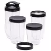 Galda blenderis Adler AD 4084 Smoothie Set — 500 W (maks. 1200 W), 0,7 L stikla trauks, noņemams trauks, melns