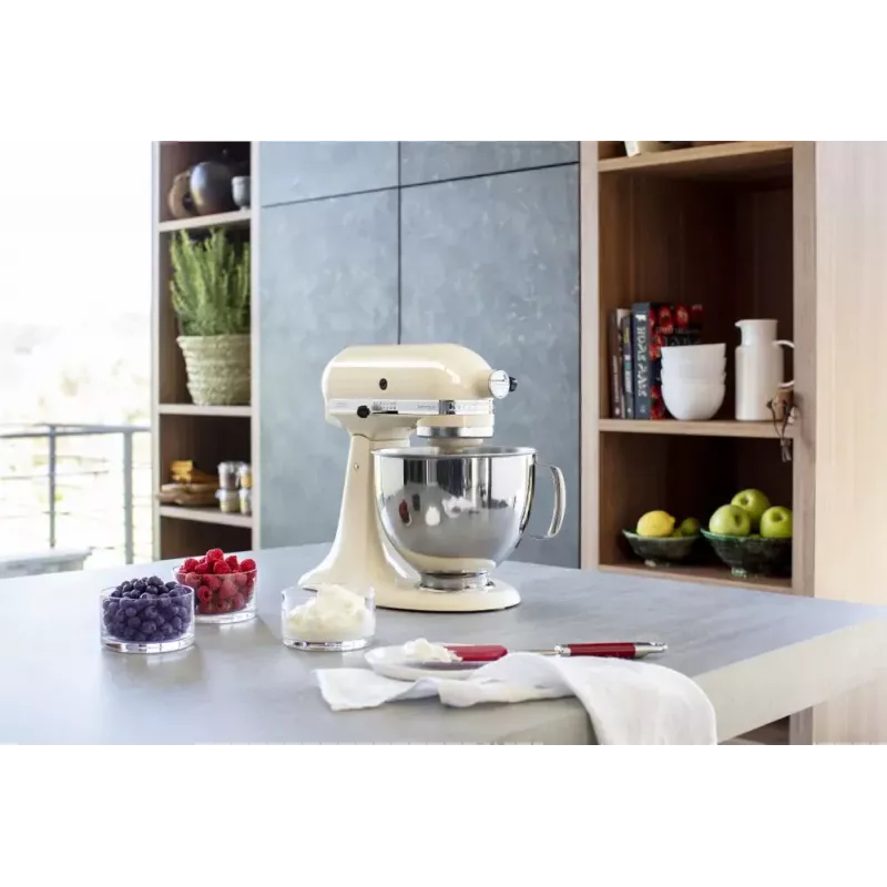 Statīvs mikseris KITCHENAID 5KSM125EAC — 300 W, 4,8 L bļoda, 10 ātrumi, krēmkrāsa