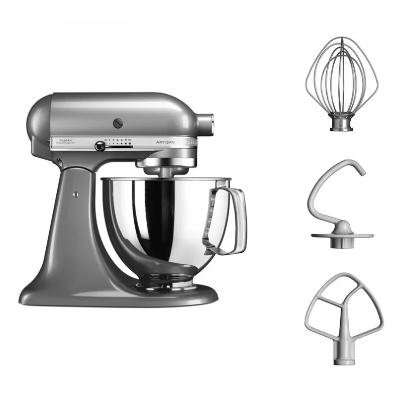 KitchenAid 5KSM125ECU statīvais mikseris 300 W sudraba krāsā