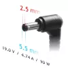Strāvas adapteris Akyga AK-ND-10 90W 19V 4,74A maiņstrāvas-līdzstrāvas klēpjdatora lādētājs, 1,2 m kabelis, melns
