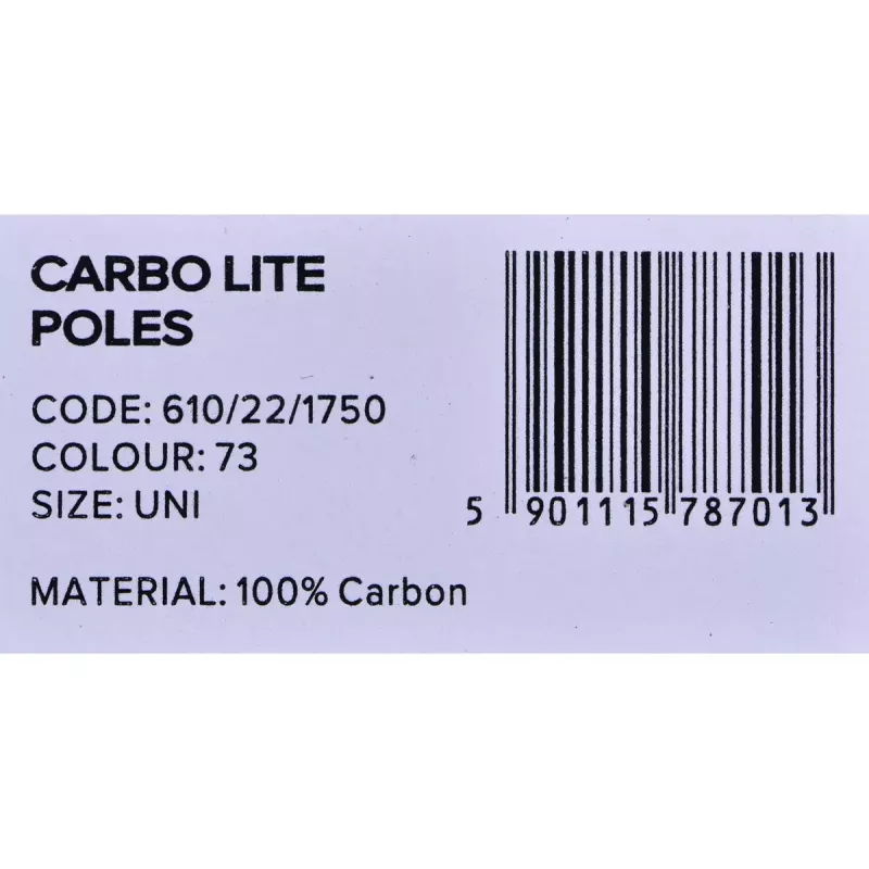 Pārgājienu nūjas Viking Carbo Lite Melns Lime, 175 cm, ogleklis, 610 g