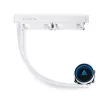 Universāls šķidruma dzesētājs CHIEFTEC ICEBERG 240-RGB-W — 240 mm radiators, 2 x 120 mm RGB ventilatori, balts