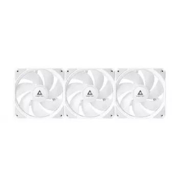 Universāls šķidruma dzesētājs CHIEFTEC CLC-360-RGB-W — 360 mm radiators, 3x 120 mm RGB ventilatori, balts, 40 cm caurules