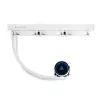 Universāls šķidruma dzesētājs CHIEFTEC CLC-360-RGB-W — 360 mm radiators, 3x 120 mm RGB ventilatori, balts, 40 cm caurules