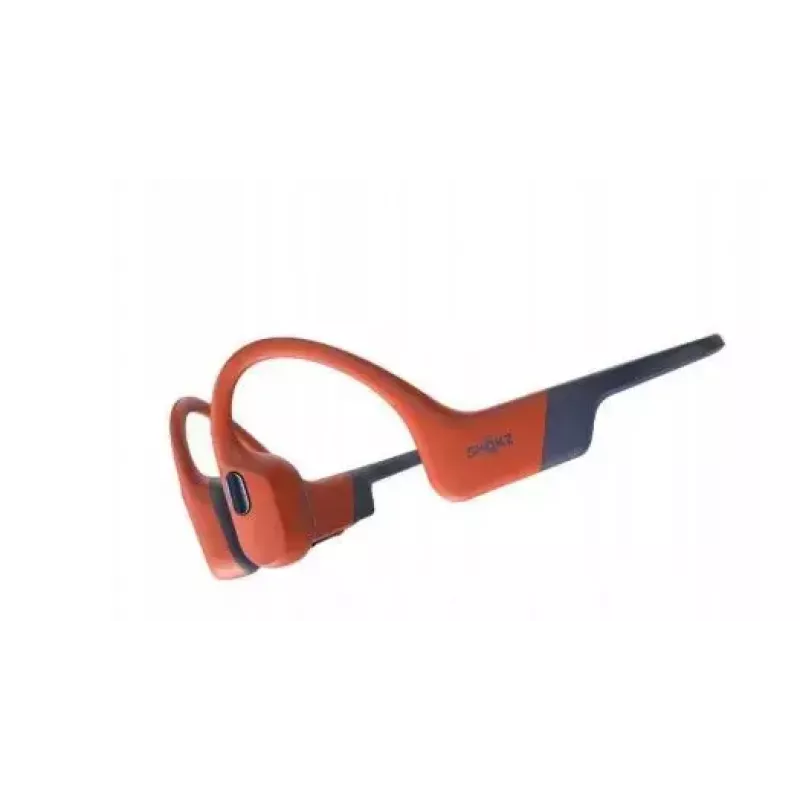 Kaulu vadītspējas austiņas Shokz OpenSwim Pro — binaurālas, IP68 ūdensnecaurlaidīgas, Bluetooth 5.2, darbības laiks līdz 9 stundām, auss āķis, sarkanas