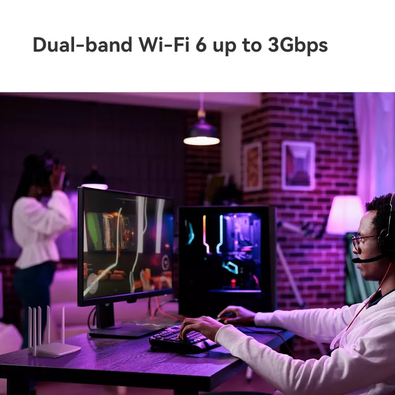 Imou HX21 bezvadu maršrutētājs Gigabit Ethernet Divjoslu (2,4 GHz / 5 GHz) Balts