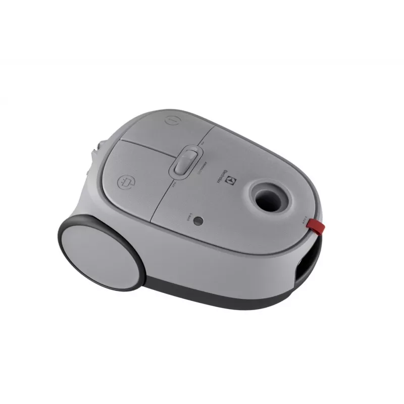 Cilindriskais putekļsūcējs Electrolux EB61A5UG — 3,5 L putekļu maiss, 750 W, 12 m rādiuss, turbo birste, nerūsējošā tērauda teleskopiskā caurule