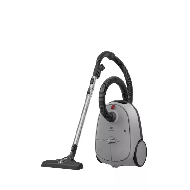 Cilindriskais putekļsūcējs Electrolux EB61A5UG — 3,5 L putekļu maiss, 750 W, 12 m rādiuss, turbo birste, nerūsējošā tērauda teleskopiskā caurule