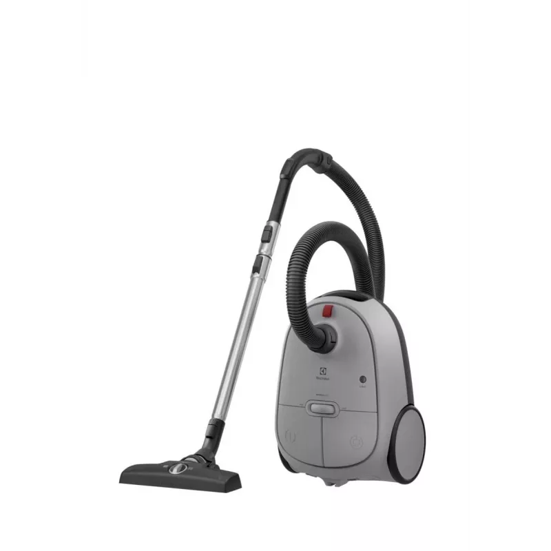 Cilindriskais putekļsūcējs Electrolux EB61A5UG — 3,5 L putekļu maiss, 750 W, 12 m rādiuss, turbo birste, nerūsējošā tērauda teleskopiskā caurule