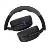 Austiņas Skullcandy Crusher Evo — bezvadu un vadu apkārtauss austiņas, Bluetooth 5.0, 40 h akumulators, USB-C, 3,5 mm, salokāmas, melnas