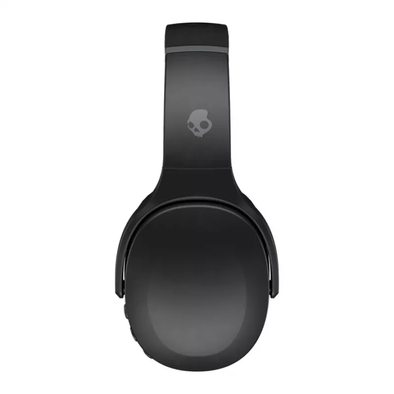 Austiņas Skullcandy Crusher Evo — bezvadu un vadu apkārtauss austiņas, Bluetooth 5.0, 40 h akumulators, USB-C, 3,5 mm, salokāmas, melnas