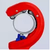 Cauruļu griezējs Knipex 90 23 01 BK tērauda asmens plastmasas rokturis 165mm