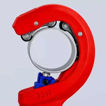Cauruļu griezējs Knipex 90 23 01 BK tērauda asmens plastmasas rokturis 165mm