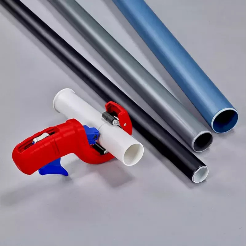 Cauruļu griezējs Knipex 90 23 01 BK tērauda asmens plastmasas rokturis 165mm