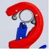 Cauruļu griezējs Knipex 90 23 01 BK tērauda asmens plastmasas rokturis 165mm