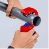 Cauruļu griezējs Knipex 90 23 01 BK tērauda asmens plastmasas rokturis 165mm