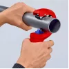Cauruļu griezējs Knipex 90 23 01 BK tērauda asmens plastmasas rokturis 165mm