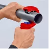Cauruļu griezējs Knipex 90 23 01 BK tērauda asmens plastmasas rokturis 165mm
