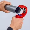 Cauruļu griezējs Knipex 90 23 01 BK tērauda asmens plastmasas rokturis 165mm