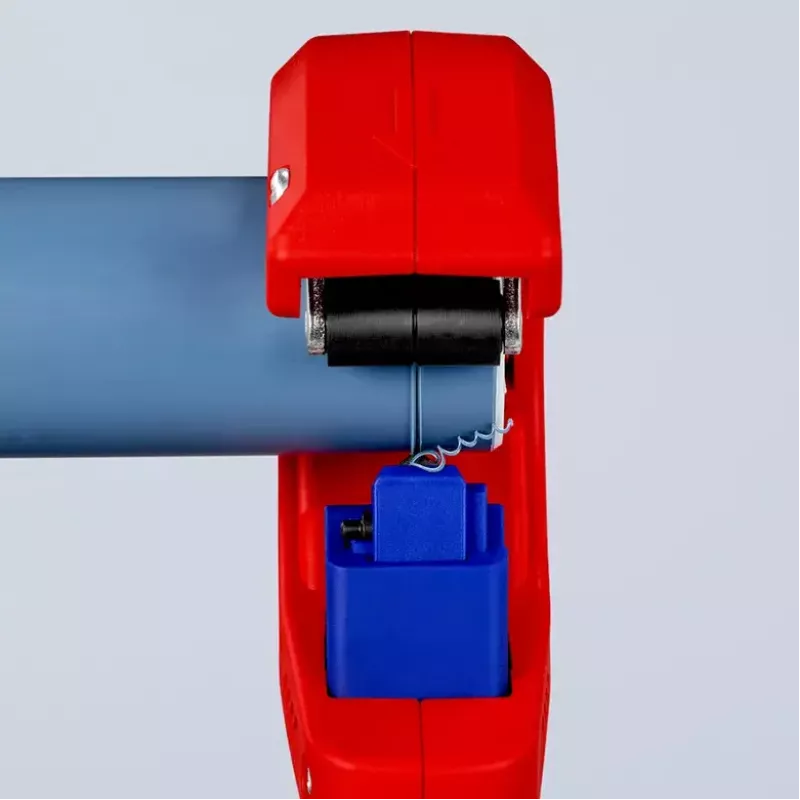Cauruļu griezējs Knipex 90 23 01 BK tērauda asmens plastmasas rokturis 165mm