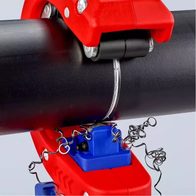 Cauruļu griezējs Knipex 90 23 01 BK tērauda asmens plastmasas rokturis 165mm