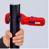 Cauruļu griezējs Knipex 90 23 01 BK tērauda asmens plastmasas rokturis 165mm
