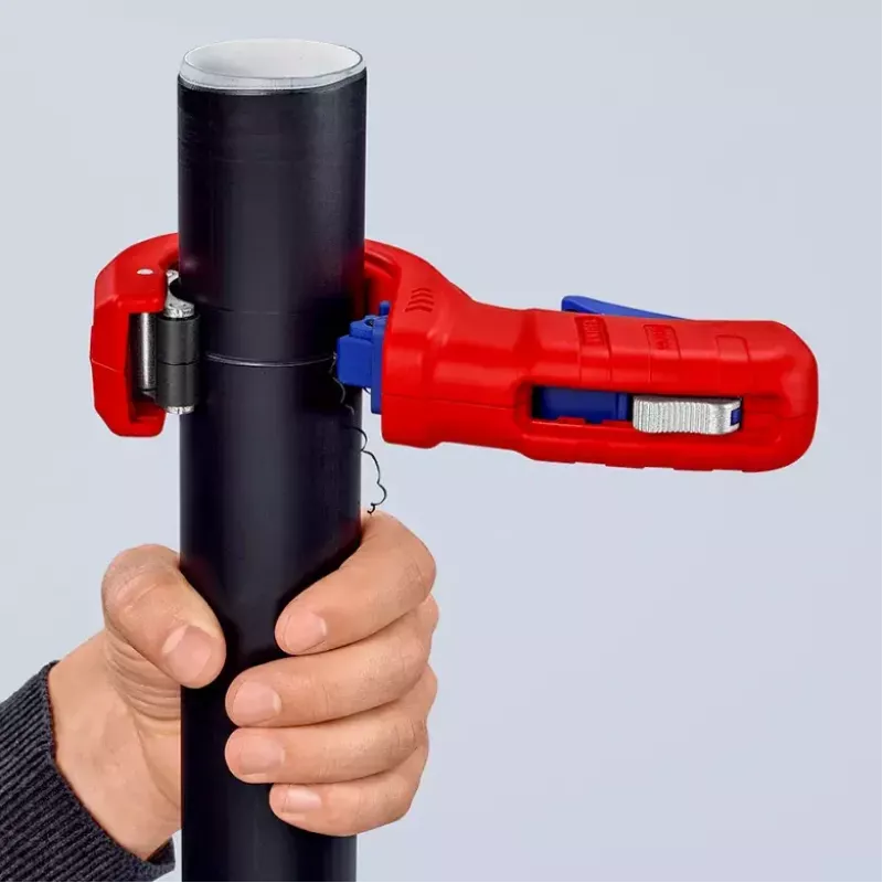 Cauruļu griezējs Knipex 90 23 01 BK tērauda asmens plastmasas rokturis 165mm