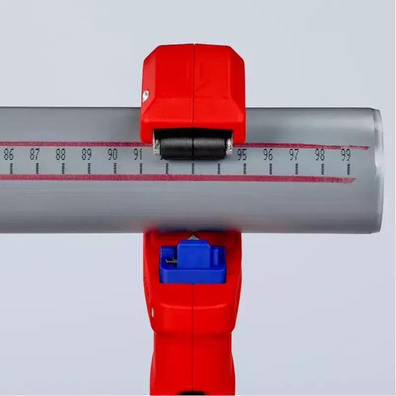 Cauruļu griezējs Knipex 90 23 01 BK tērauda asmens plastmasas rokturis 165mm
