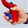 Cauruļu griezējs Knipex 90 23 01 BK tērauda asmens plastmasas rokturis 165mm