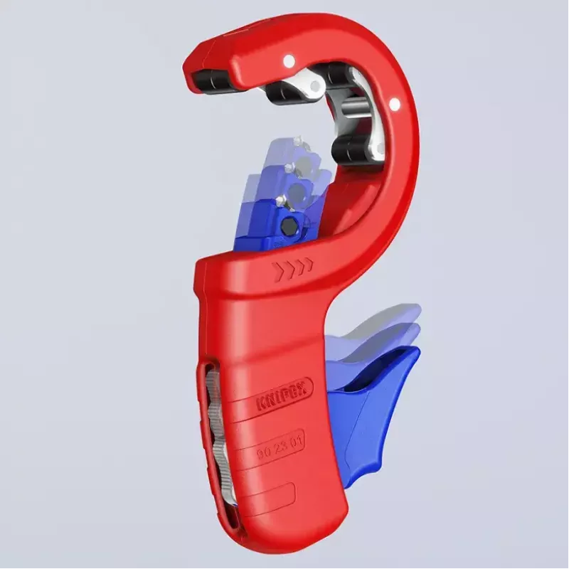 Cauruļu griezējs Knipex 90 23 01 BK tērauda asmens plastmasas rokturis 165mm