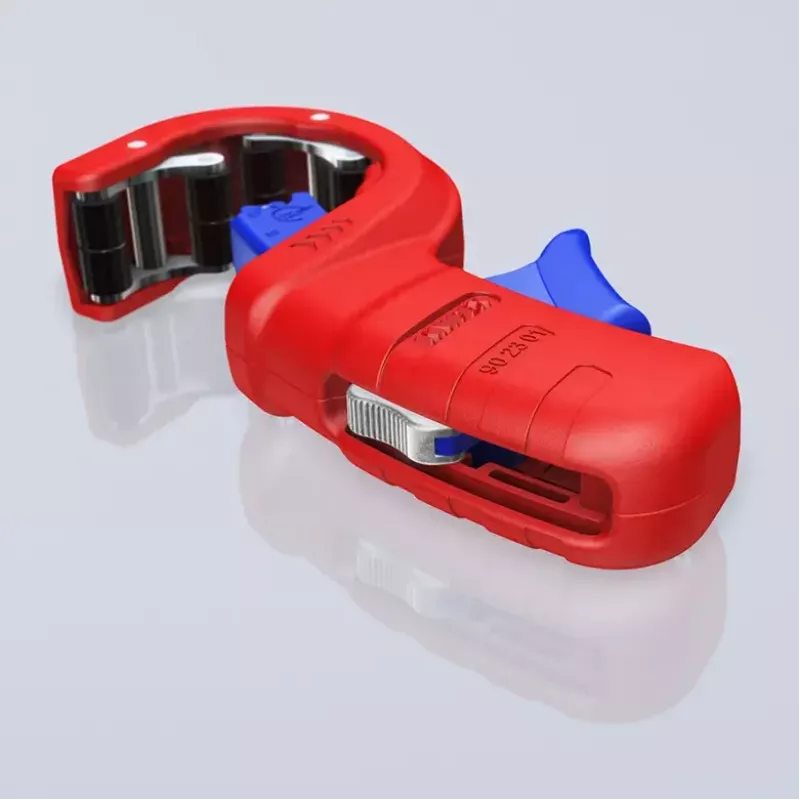 Cauruļu griezējs Knipex 90 23 01 BK tērauda asmens plastmasas rokturis 165mm