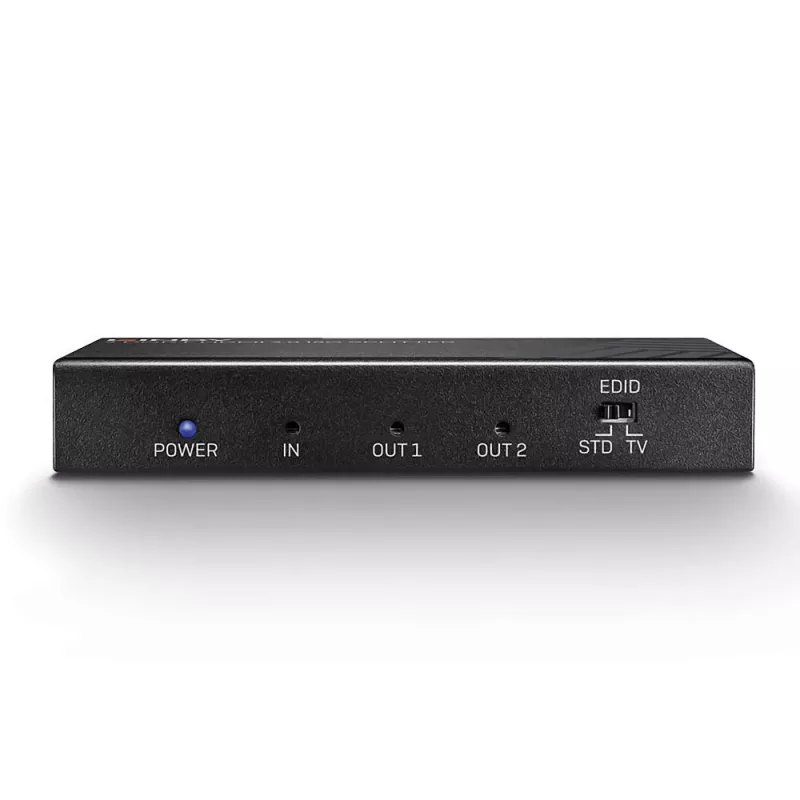 Lindy 2 Port HDMI 2.0 18G Splitter, HDMI, 2x HDMI, 3840 x 2160 pikseļi, melns, metāla, CE, FCC, RoHS, REACH, Kalifornijas 65. priekšlikums