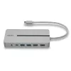 Lindy DST-Mx Duo USB-C klēpjdatora / MacBook mini dokstacija ar divu displeju (4K) atbalstu un 100 W caurlaides uzlādi