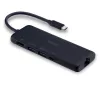 Lindy DST-Mini USB-C klēpjdatora mini dokstacija ar 4K atbalstu un 100 W caurlaides uzlādi