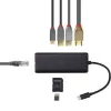 Lindy DST-Mini USB-C klēpjdatora mini dokstacija ar 4K atbalstu un 100 W caurlaides uzlādi