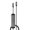 Lindy DST-Micro 140, USB-C klēpjdatora mikro dokstacija ar 4K atbalstu un 1,4 m 60 W uzlādes kabeli